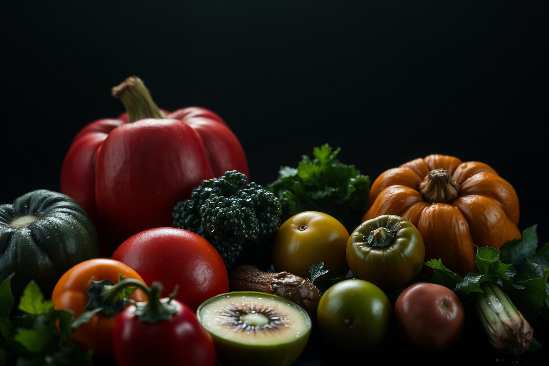 Fresh premium vegetables and produce